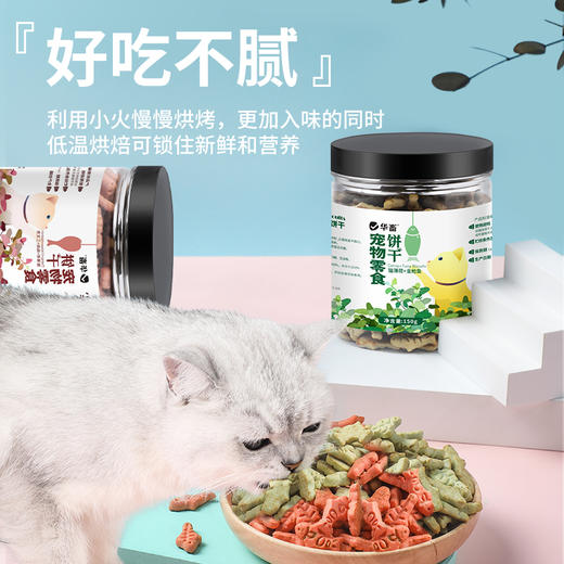 淘牧 宠物猫饼干猫薄荷鸡肉三文鱼味奶酪夹心小鱼磨牙互动营养猫咪零食 商品图2