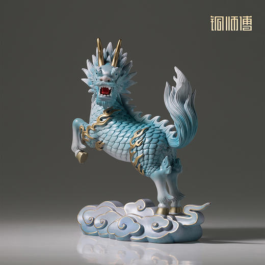 铜师傅《凌云祥瑞》客厅桌面麒麟铜摆件 家居装饰工艺品 商品图2
