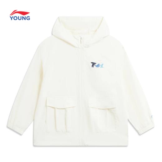 李宁男女大童防泼水宽松运动风衣YFDW067 商品图2