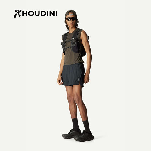 HOUDINI胡丁尼 Pace Split 翼行男夏季轻量跑步运动短裤 840061 商品图7