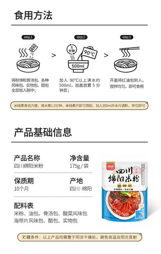 阿宽四川绵阳米粉 商品图4