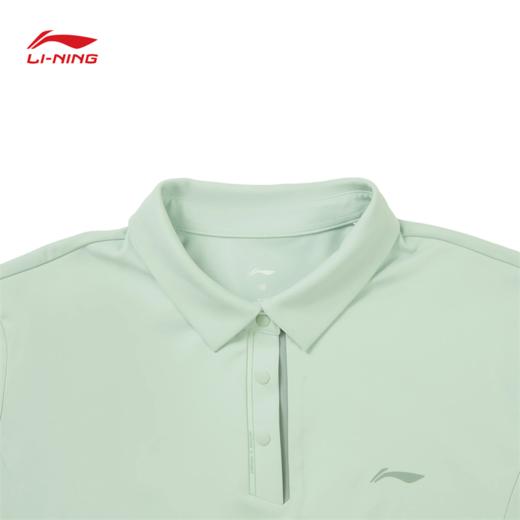 李宁女子排湿速干防晒宽松健身系列短袖POLO衫APLW144 商品图5