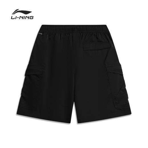 李宁反伍BADFIVE男子冰感舒适吸湿排汗宽松运动短裤AKSW113 商品图4