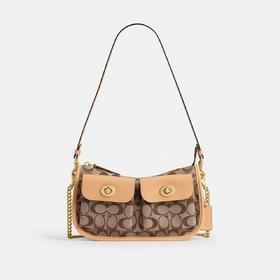 【爆】1楼COACH蔻驰女士经典标志TWIN TURN LOCK WAVERLY口袋手袋 吊牌价2650 现价2439