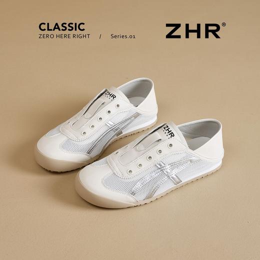 ZHR银色芭蕾德训鞋女2026夏季百搭软底小白鞋网面透气运动休闲鞋 商品图8