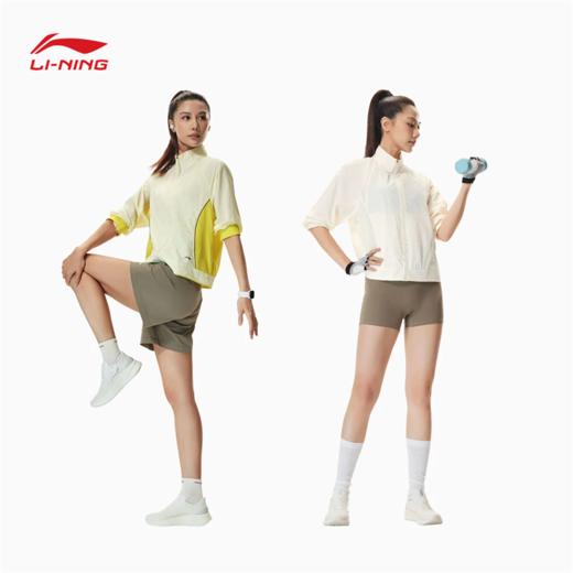 李宁女子防泼水防晒宽松健身系列运动风衣AFDW470 商品图2