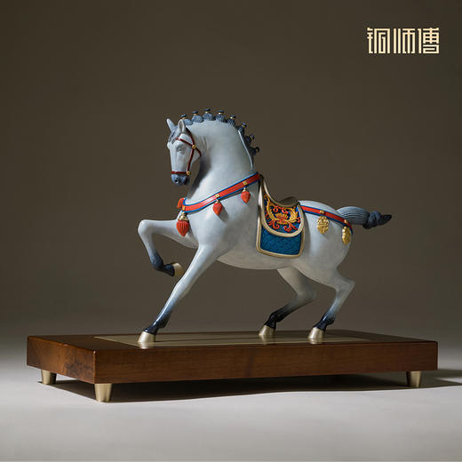 铜师傅《富贵马》客厅桌面铜马摆件 家居装饰工艺品 开业乔迁摆件 商品图1