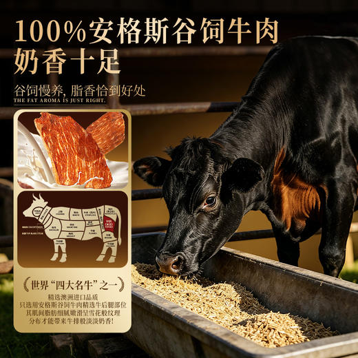 百草味安格斯牛排脆22g原味热辣味孜然味谷饲牛肉干薄脆 商品图3