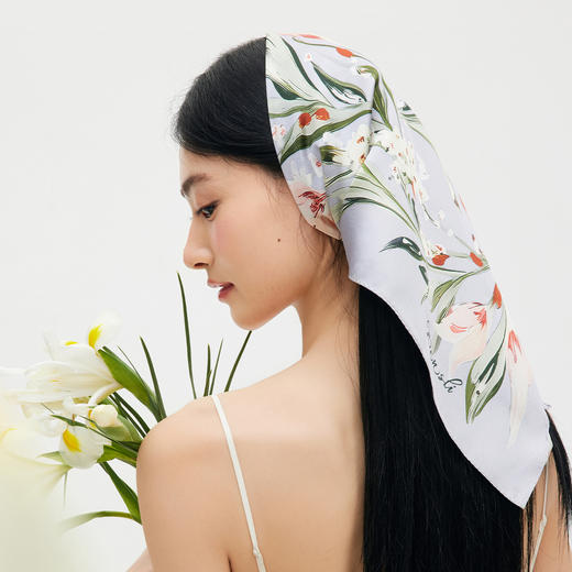 万事利双面印花方巾-清风谣（63厘米） 商品图3