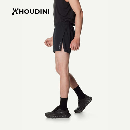 HOUDINI胡丁尼 Pace Split 翼行男夏季轻量跑步运动短裤 840061 商品图6