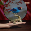铜师傅 铜摆件《铜师傅百鸟集》之燕尾娇鹟 铜工艺品 家居饰品摆件 商品缩略图4