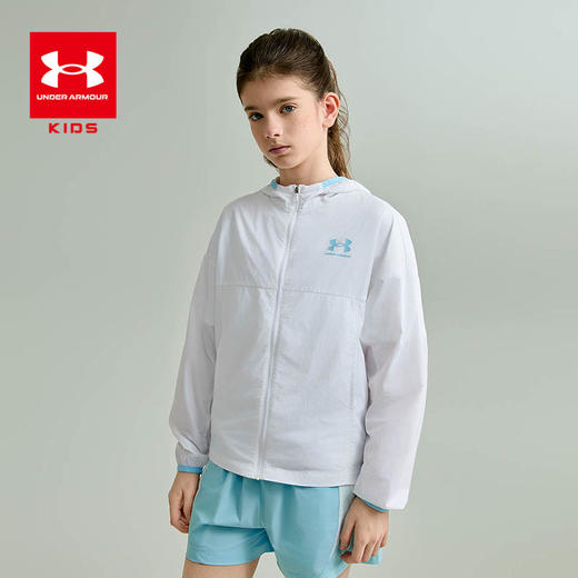 【特惠福利】Under Armour安德玛儿童 UPF50+ 薄款梭织 防晒服 252226527 商品图2