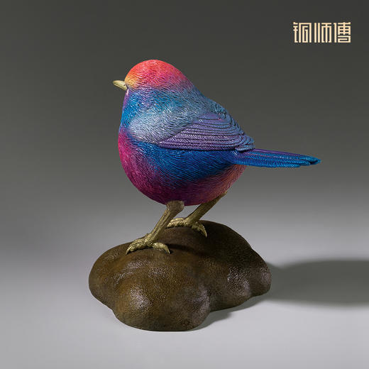 铜师傅 铜摆件《铜师傅百鸟集》之花彩雀莺 铜工艺品 家居饰品摆件 商品图1