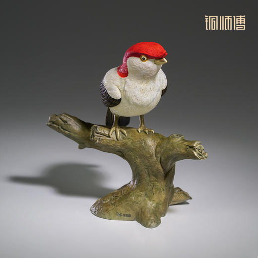 铜师傅 铜摆件《铜师傅百鸟集》之阿拉里皮娇鹟 铜工艺品 家居饰品摆件 商品图2