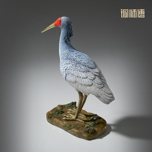铜师傅 铜摆件《铜师傅百鸟集》之朱鹮 铜工艺品 家居饰品摆件 商品图1