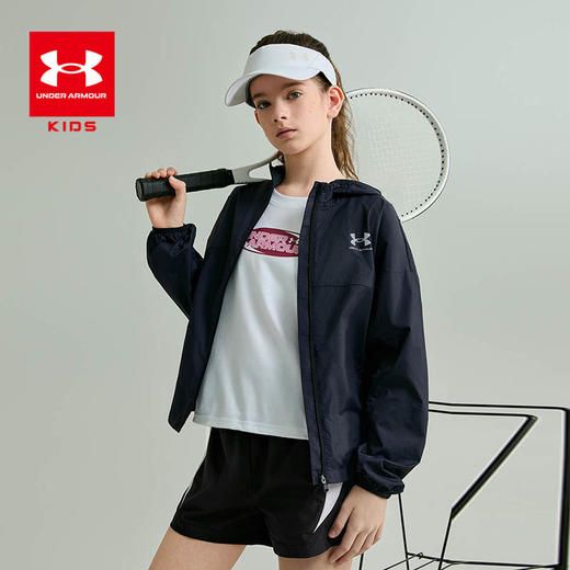 【特惠福利】Under Armour安德玛儿童 UPF50+ 薄款梭织 防晒服 252226527 商品图0