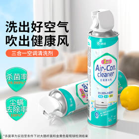 必备！吹出健康风！“下单送集水袋1个” 净狮 3合1空调清洗剂 480ml*3瓶