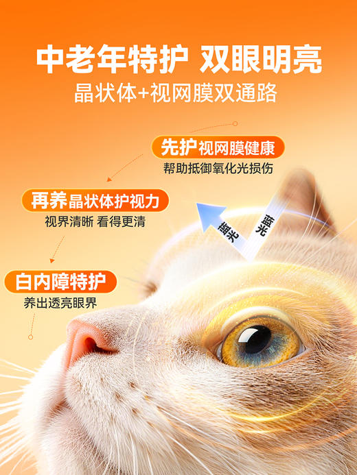 普安特晶视灵叶黄素片猫咪狗狗专用预防白内障改善中老年犬猫视力 商品图3
