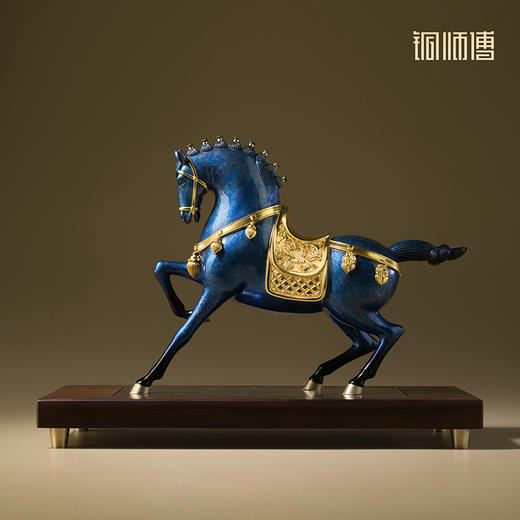 铜师傅《富贵马》客厅桌面铜马摆件 家居装饰工艺品 开业乔迁摆件 商品图4