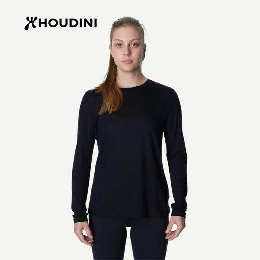 HOUDINI胡丁尼Tree LS树女户外26春夏天丝徒步长袖T恤 840066 商品图3