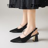 ZHR温柔珍珠装饰尖头高跟凉鞋2026新款6.5cm显高显瘦百搭轻便凉鞋 商品缩略图8