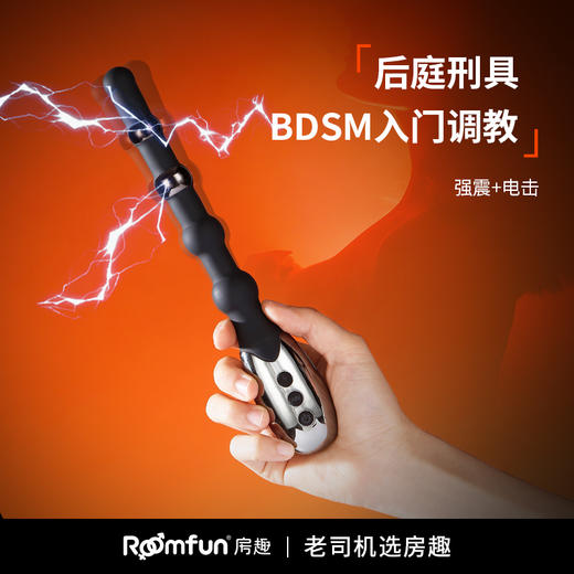 Roomfun房趣 后庭电击拉珠棒震动肛塞 商品图3