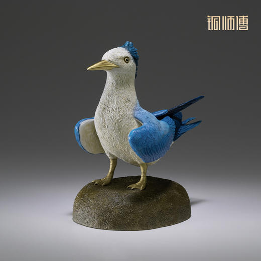 铜师傅 铜摆件 《铜师傅百鸟集》之黑嘴端凤头燕鸥 铜工艺品 家居饰品摆件 商品图1