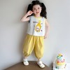 童洛萌女童无袖背心灯笼裤两件套时尚夏季新款女宝宝星星人休闲套装90-150 商品缩略图1
