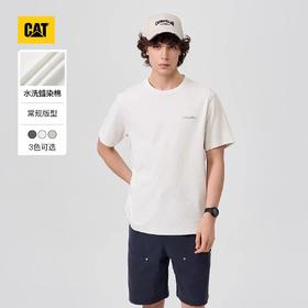 【店庆提前购】【9折】6楼卡特CAT夏款后背印花全棉短袖T恤白色CP1TSX11151C10，吊牌价398，折后价358