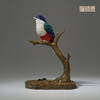 铜师傅 铜摆件《铜师傅百鸟集》之古巴咬鹃 铜工艺品 家居饰品摆件 商品缩略图3
