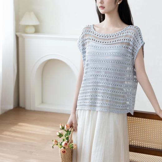 苏苏姐家悠香套头衫手工diy钩针编织莫代尔衣服毛线团材料包 商品图3