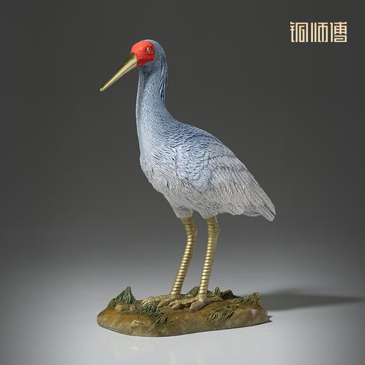 铜师傅 铜摆件《铜师傅百鸟集》之朱鹮 铜工艺品 家居饰品摆件 商品图2