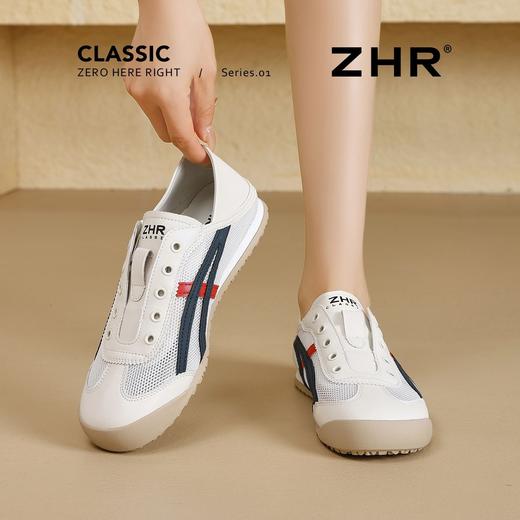 ZHR银色芭蕾德训鞋女2026夏季百搭软底小白鞋网面透气运动休闲鞋 商品图7
