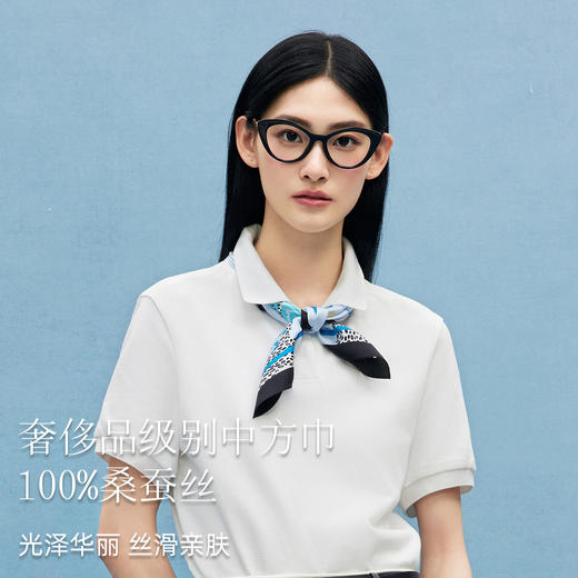 万事利SHINE系列双面印花方巾-丛林绘（63厘米） 商品图2