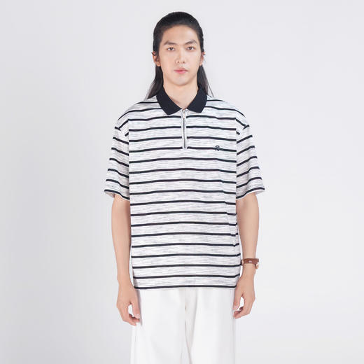 条纹撞色领POLO 商品图0