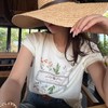 爆款3-7天发货！cosAcosB法式百搭显瘦圆领短袖VQJ26034030 商品缩略图2