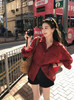 爆款3-7天发货！isabelle marran显白车厘子红全苎防晒衬衫JS3694001 商品缩略图0