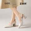 ZHR温柔珍珠装饰尖头高跟凉鞋2026新款6.5cm显高显瘦百搭轻便凉鞋 商品缩略图5