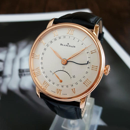 【95新】Blancpain宝珀6653-3642-55B自动机械日期显示、飞返40MM（男款）经典系列  18k玫瑰金110426NJS05 商品图2