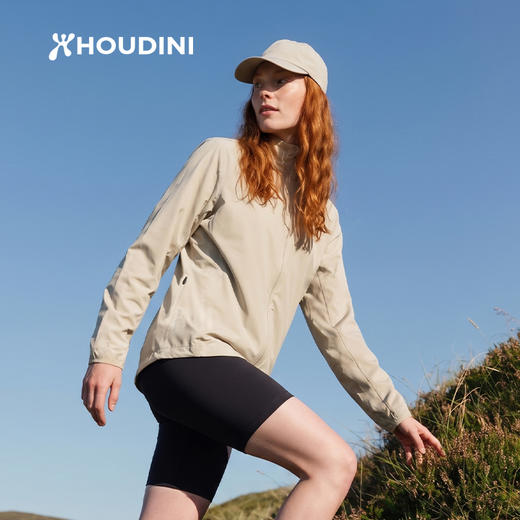 HOUDINI胡丁尼 Pace Trail 疾速户外26春夏新女立领骑行跑步防风夹克 810060 商品图0