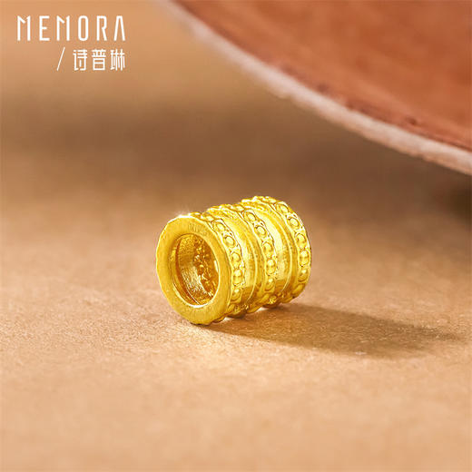 足金黄金小蛮腰挂坠转运珠 多元搭配 送女友礼物MEMORA诗普琳HP834103 商品图5