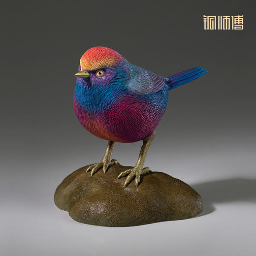 铜师傅 铜摆件《铜师傅百鸟集》之花彩雀莺 铜工艺品 家居饰品摆件 商品图2