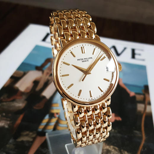 【95新】PATEK PHILIPPE百达翡丽3998J自动机械日期显示33.5MM（中性款）古典表系列  18k黄金190426TJ05 商品图2