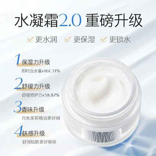 升级福利2瓶178元【盼夏保湿水凝霜2.0】72h巨保湿面霜 长锁水全新 水磁场高保湿面霜 商品图5