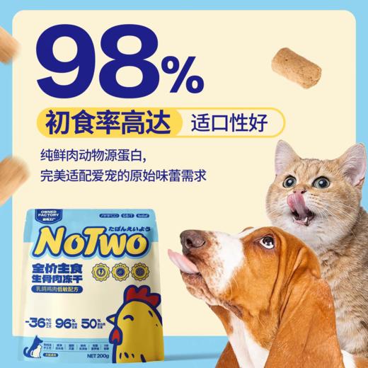 NOTWO全价主食冻干 鸡肉乳鸽口味 低敏 犬猫通用 200g/袋 商品图2
