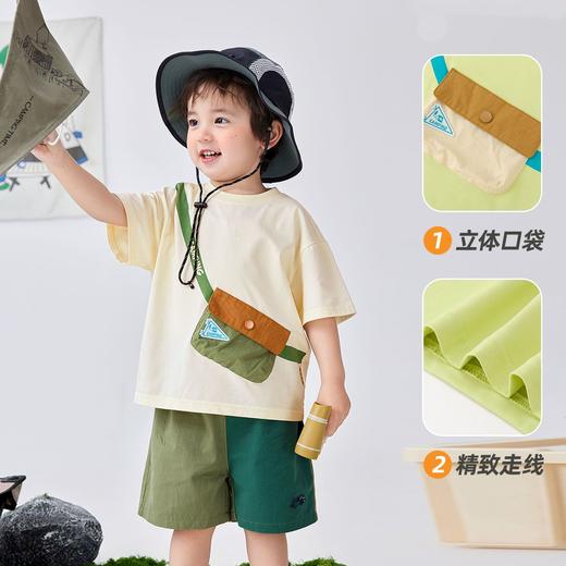 嘟嘟家儿童短袖套装夏季T恤短裤两件套洋气宝宝童装时髦t男童衣服F4BTZ029 商品图3