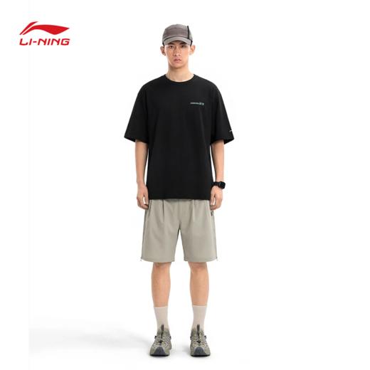李宁户外CF溯男女同款速干凉爽防晒宽松短袖T恤ATSW405 商品图3