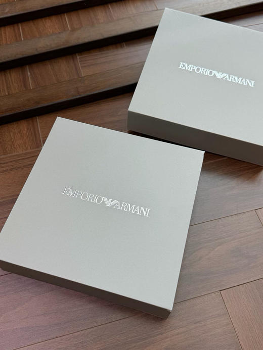 外贸原单正品EMPORIO ARMANI/阿玛尼 26SS轻奢丝光棉圆领刺绣短袖T恤，一盒两件。S-XXL 商品图0