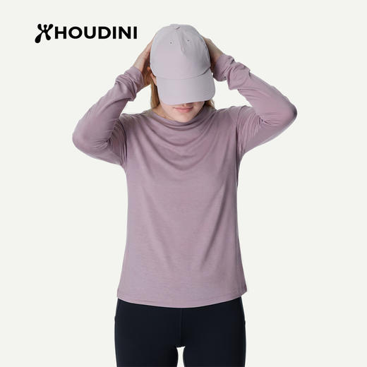 HOUDINI胡丁尼Tree LS树女户外26春夏天丝徒步长袖T恤 840066 商品图0