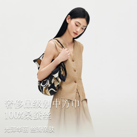 万事利双面印花方巾-花信（75厘米） 商品图1